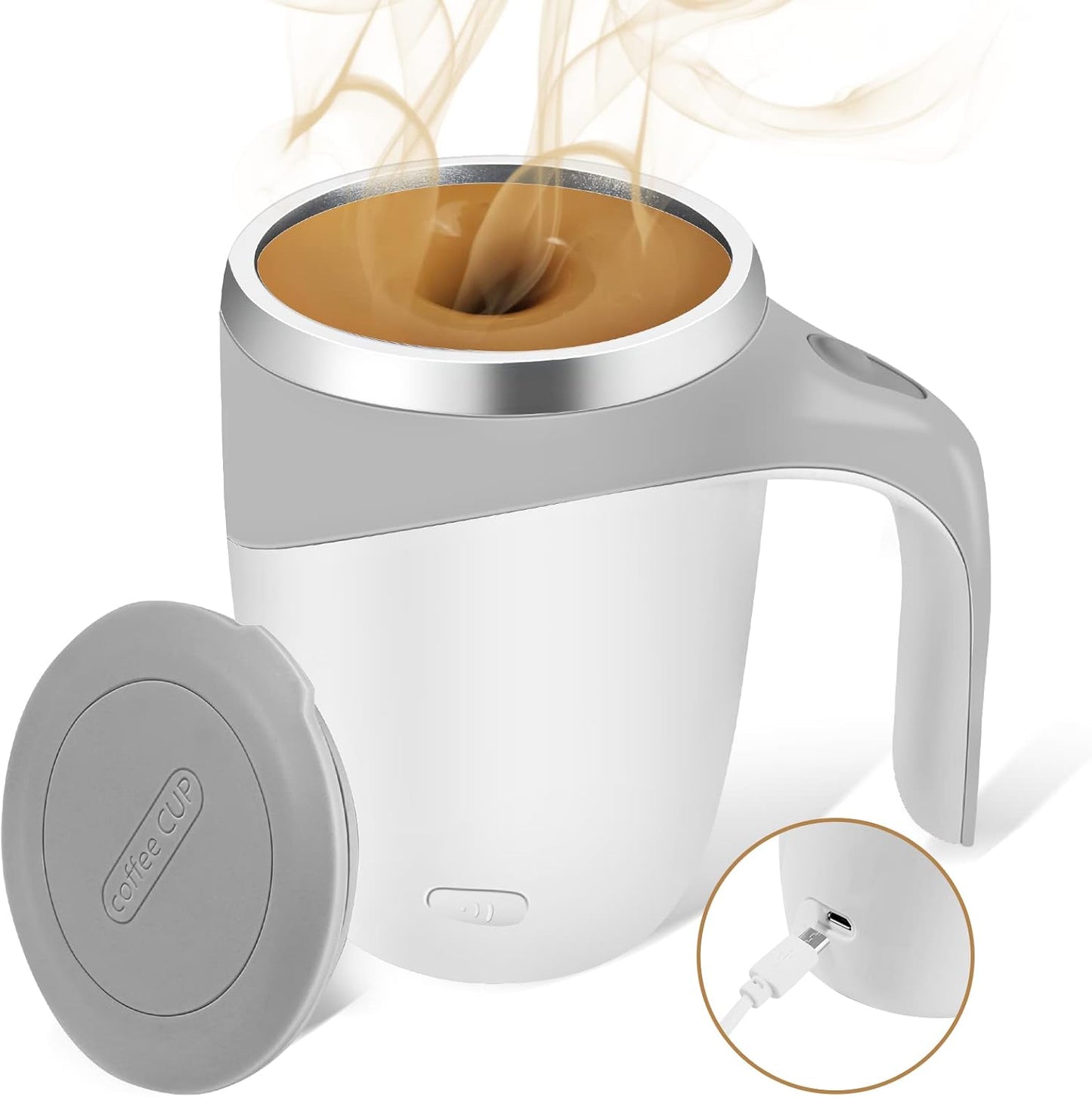 TAZA MEZCLADORA AUTOMATICA ☕ AUTOMATIC STIRRING CUP