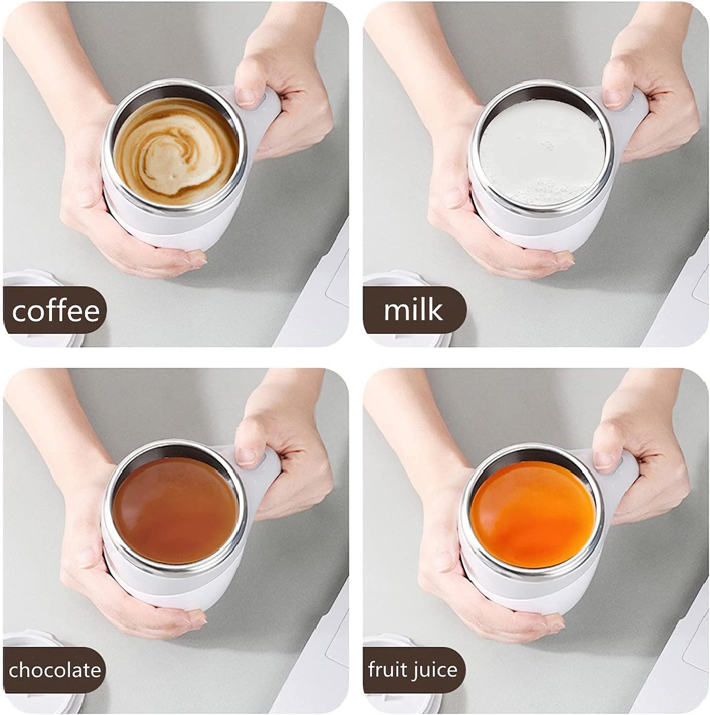 TAZA MEZCLADORA AUTOMATICA ☕ AUTOMATIC STIRRING CUP