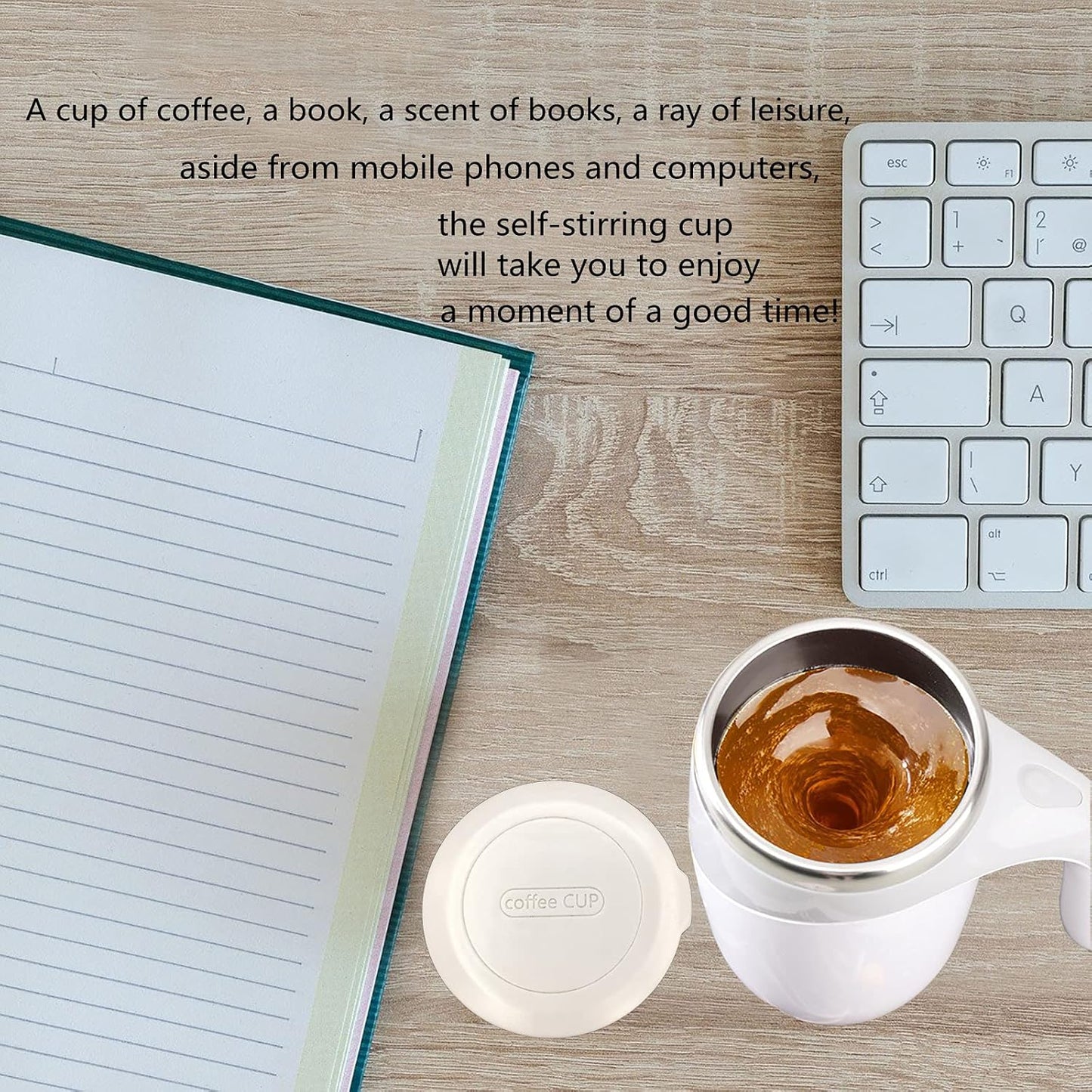 TAZA MEZCLADORA AUTOMATICA ☕ AUTOMATIC STIRRING CUP